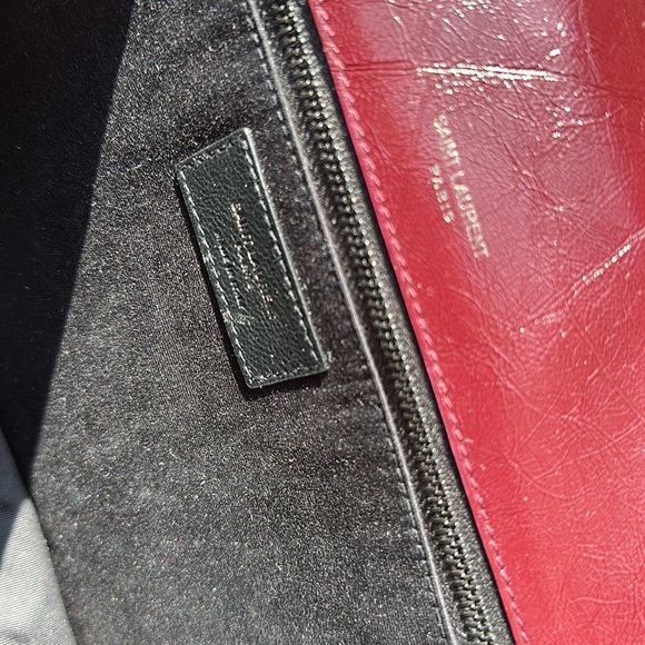 Ysl saint laurent Niki medium Crinkled leather Burgundy NO TRADE FIRM - Picture 11 of 17